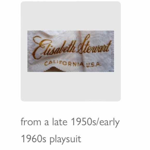 e•Stewart VINTAGE Terrycloth Top - Picture 4 of 4